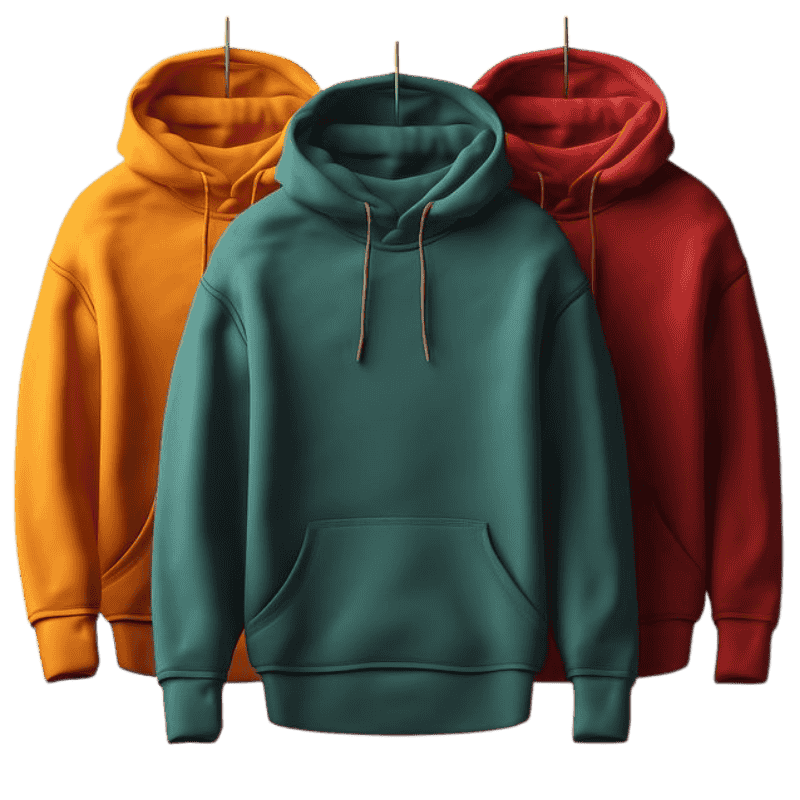 Casual wear hoodie displayed flat with soft cotton fabric