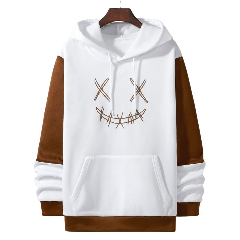 Casual wear hoodies arranged in multiple colors and sizes