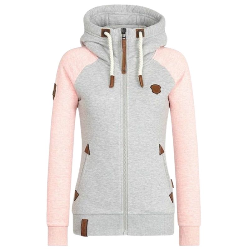 Women’s fitted zip up hoodie in soft fabric