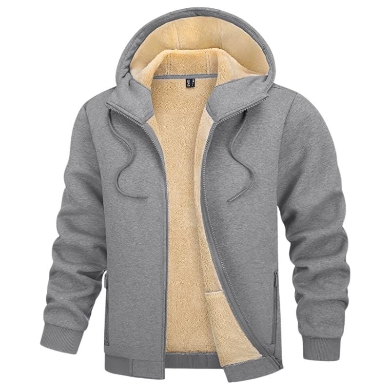 Warm zip-up hoodie for women with premium stitching