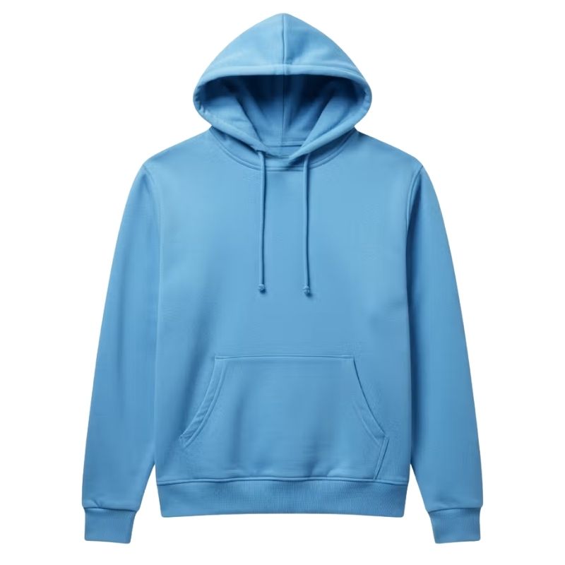 Lightweight pullover hoodie with front print option for bulk orders