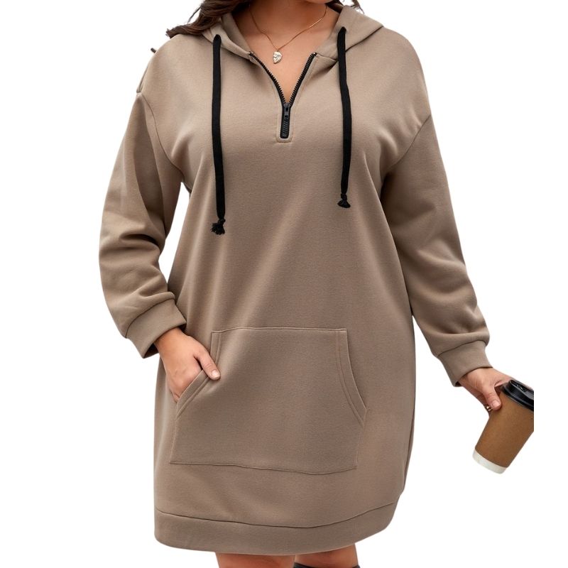 Big pullover hoodie with front print option displayed flat