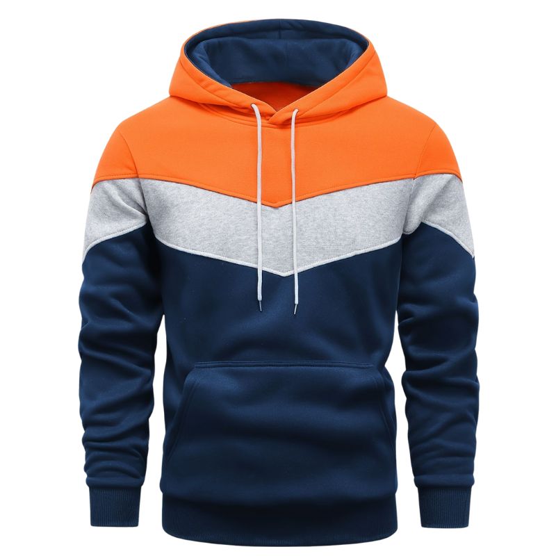 Plus-size hoodie close-up showing stitching and fabric texture