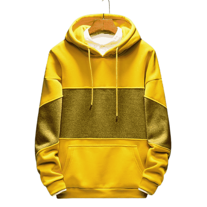 Front view of 4XL pullover hoodie with soft fleece fabric