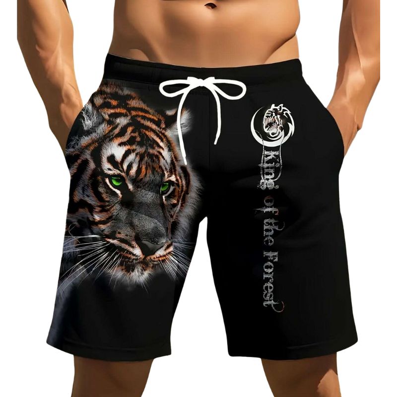 "Animal print shorts for casual and streetwear collections"
