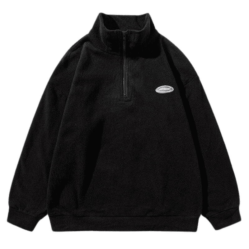 Unisex zip-up hoodie style sweatshirt for retail collections